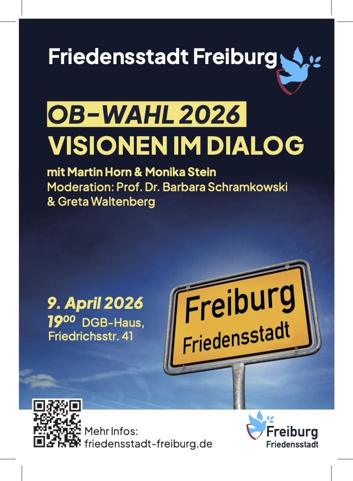 Flyer mit Infos und Ortsschild