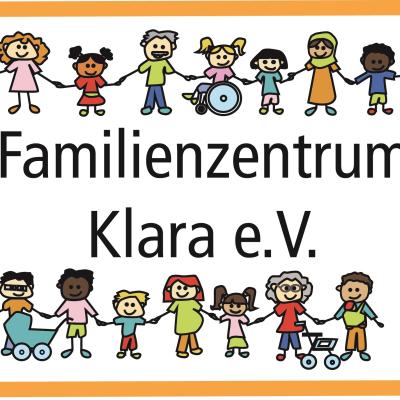 Bunte Strichmenschlein halten sich an den Händen