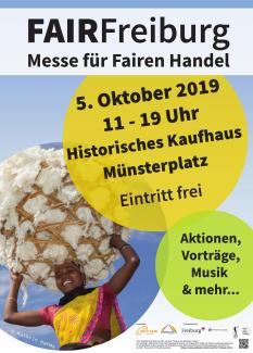 Plakat FAIRFreiburg - Messe für Fairen Handel