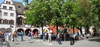 Demo auf dem Rathausplatz