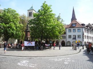 Demo vorm Rathausplatz