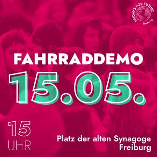 Fahrraddemo am 15.05.