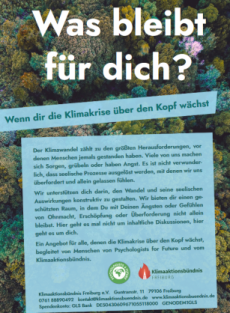 Werbeplakat Klimacafé