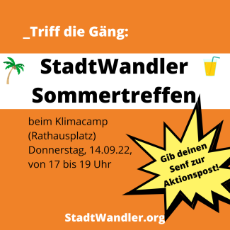 Sommertreffen StadtWandler