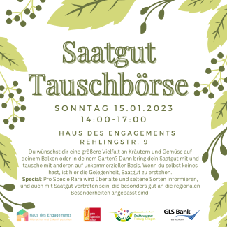 Saatgut Tauschbörse Flyer