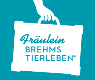Grafik mit Theaterkoffer Fräulein Brehms Tierleben