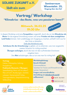 Flyer Workshop Klimakrise
