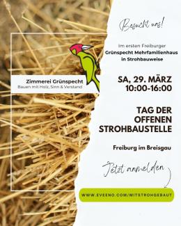 Tag der offenen Baustelle strohgedämmtes Mehrfamilienhaus