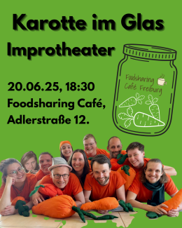 Improtheater Karotte im Glas Um 18:30 am 20.6.2025