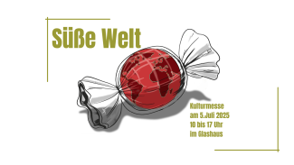 Süße Welt (Eine Weltkugel im Bonbonpapier verpackt)