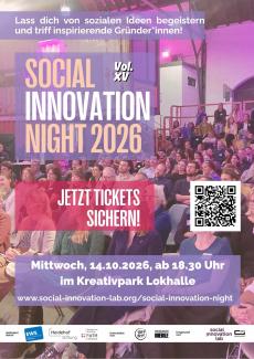 Ankündigung zur XV. Social Innovation Night am 14.10.2026