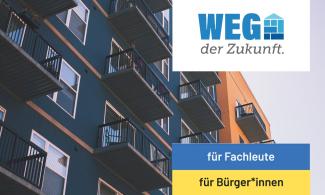 Mehrparteienhaus mit Logo